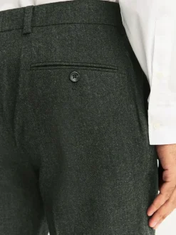 Clearance Next Tailored Fit Merino Wool Blend Suit Trousers Green