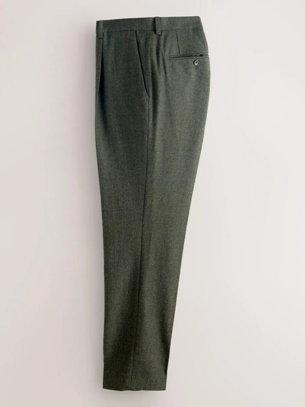 Clearance Next Tailored Fit Merino Wool Blend Suit Trousers Green