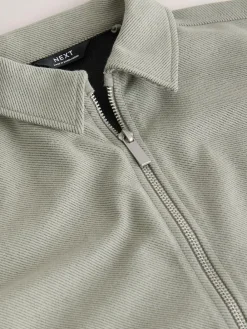 Next Green Texture Smart Shacket (3-16yrs)^BOY Shirts|Coats & Jackets