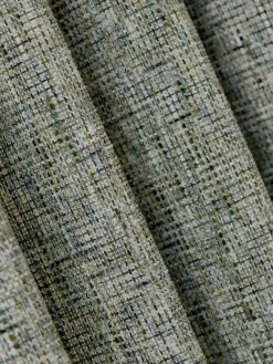 New Next Textured Chenille Lined Eyelet Curtains Green