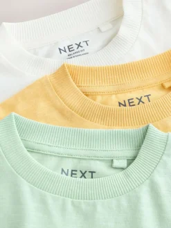 Next Green Watercolour Farm Short Sleeve Graphic T-Shirts 3 Pack (3mths-7yrs)