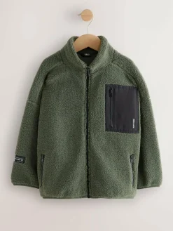 Best Next Zip Through Fleece (3-16yrs) Green