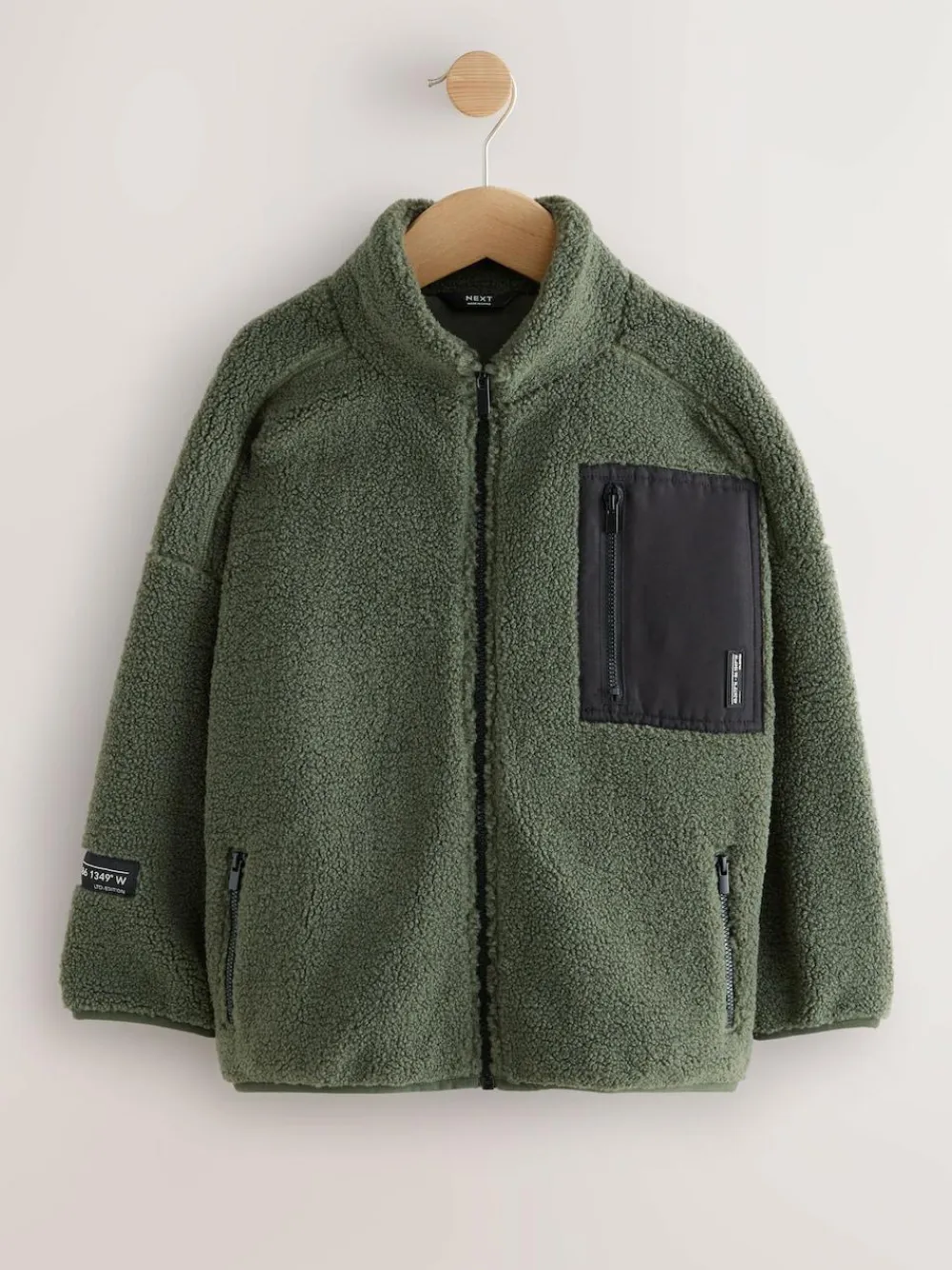 Best Next Zip Through Fleece (3-16yrs) Green