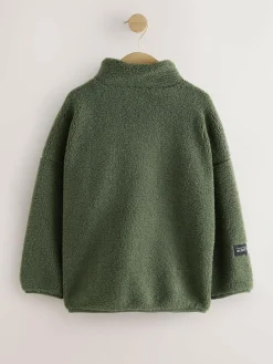 Best Next Zip Through Fleece (3-16yrs) Green
