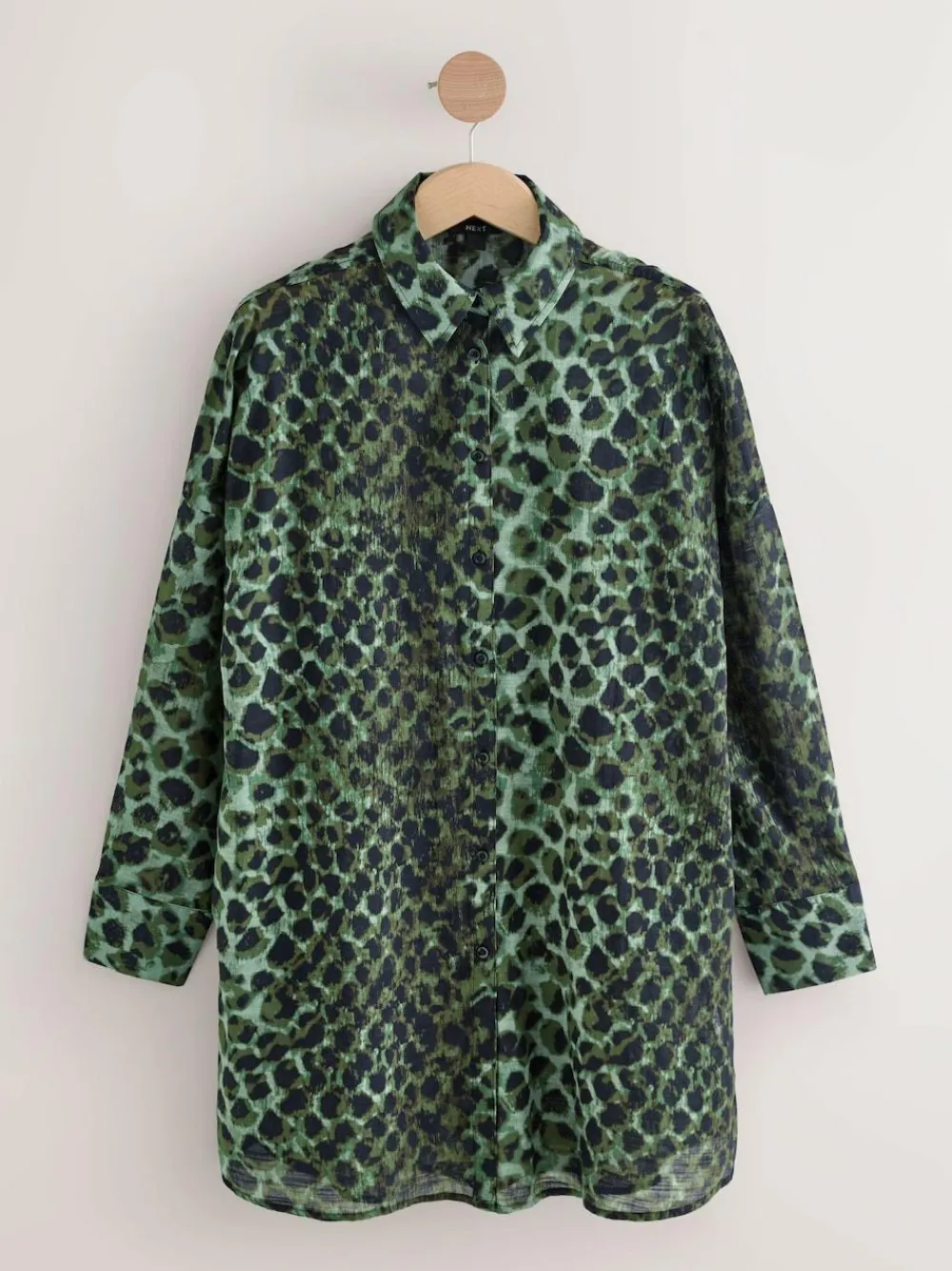 Next Green/Black Beach Cover-Up Shirt^Women Tops & T-Shirts|Blouses & Shirts
