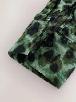 Next Green/Black Beach Cover-Up Shirt^Women Tops & T-Shirts|Blouses & Shirts