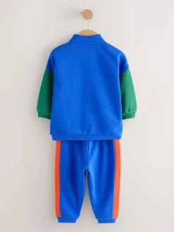 Next Funnel Neck Zip Sweat and Joggers Set (3mths-7yrs)^BOY Newborn Clothing|Sweatshirts & Hoodies