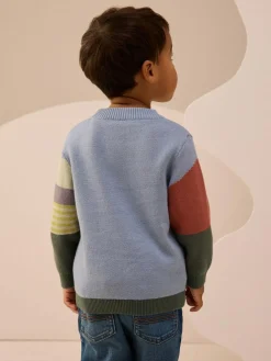 Sale Next Green/Blue Farm Scene Knitted Jumper (3mths-7yrs)