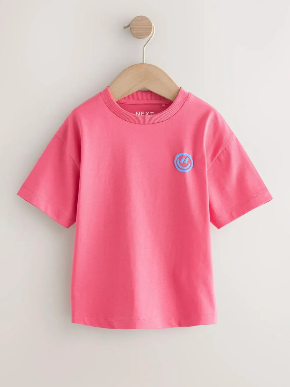 New Next Small Short Sleeve Graphic T-Shirts 5 Pack (3mths-7yrs) Green/Charocal/Stone/Pink/Brown