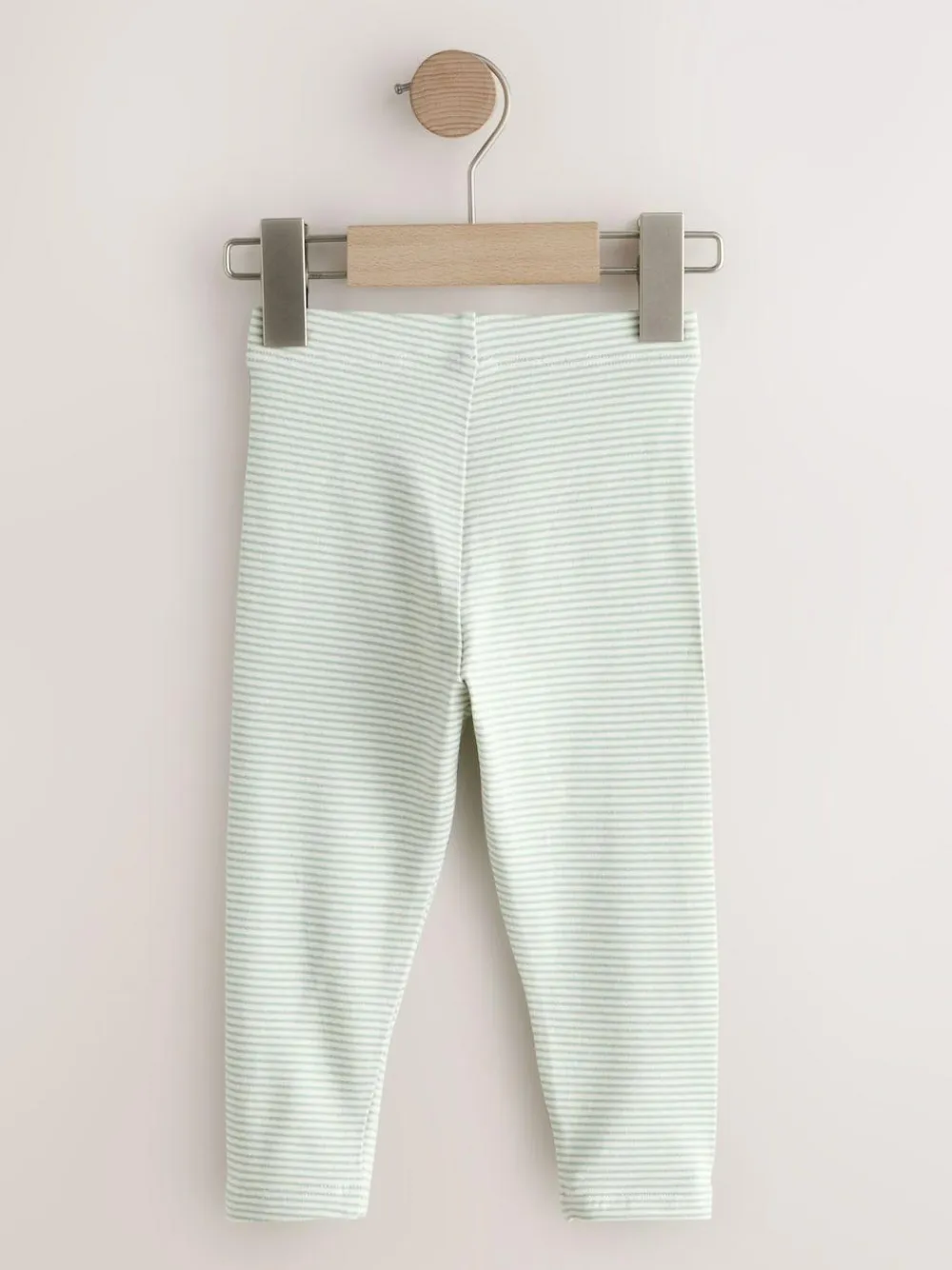 Next Green/Ecru Stripe Bee Embellished Leggings (3mths-7yrs)^ Baby Girls|Pants & Leggings