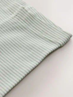 Next Green/Ecru Stripe Bee Embellished Leggings (3mths-7yrs)^ Baby Girls|Pants & Leggings