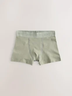 Clearance Next Green/Ecru Stripes Junior Pattern Trunks 5 Pack (1.5-16yrs)