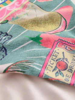 Next Green/Pink Conversational High Leg Print Bikini Bottoms^Women Swimwear