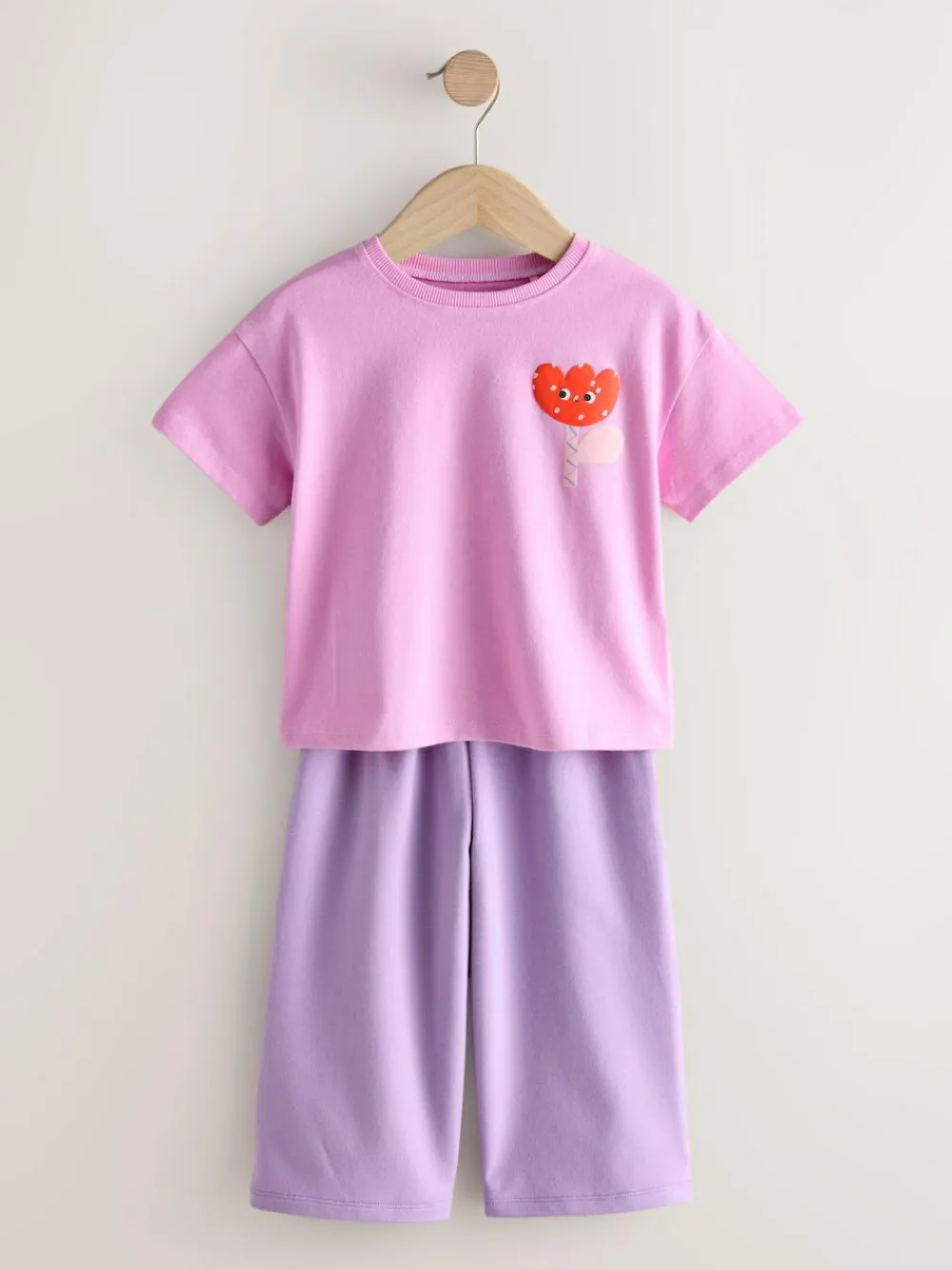 Discount Next Top & Trousers Set 2 Pack (3mths-7yrs) Green/Pink