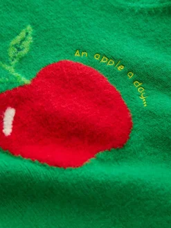 Next Green/Red Apple Graphic Sleeveless Knitted Tank With Wool^Women Knitwear|Knitwear