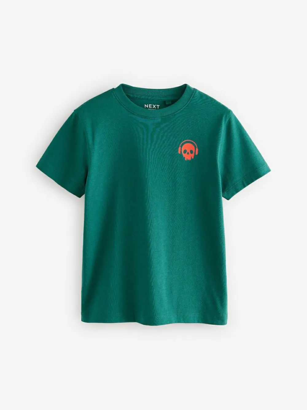 Best Next 4 Pack Short Sleeve Small Graphic T-Shirts 4 Pack (3-16yrs) Green/Red/Camel/Purple