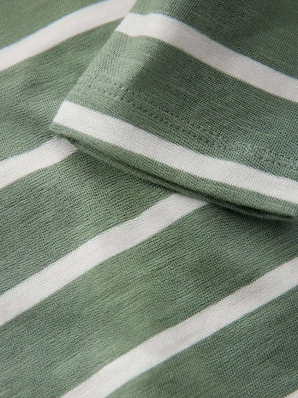 Next Green/White Stripe Safari Long Sleeve Appliqué T-Shirt (3mths-7yrs)^BOY Tops|T-Shirts