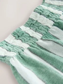 Next Green/White Summer Shorts With Linen^Women Shorts