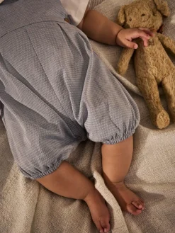 Hot Next Grey 100% Cotton Smart Baby Romper, Bodysuit And Socks Dungarees Set (0mths-2yrs)