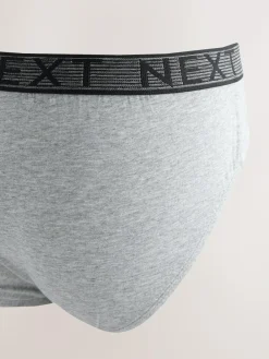 Clearance Next 10 pack Cotton Rich Briefs Grey