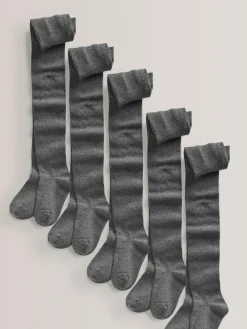 Next 5 Pack Cotton Rich School Tights^ Tights|Socks & Tights
