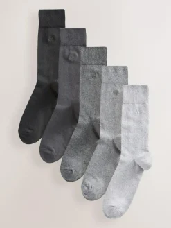 Next 5 Pack Embroidered Lasting Fresh Socks^ Socks|Socks