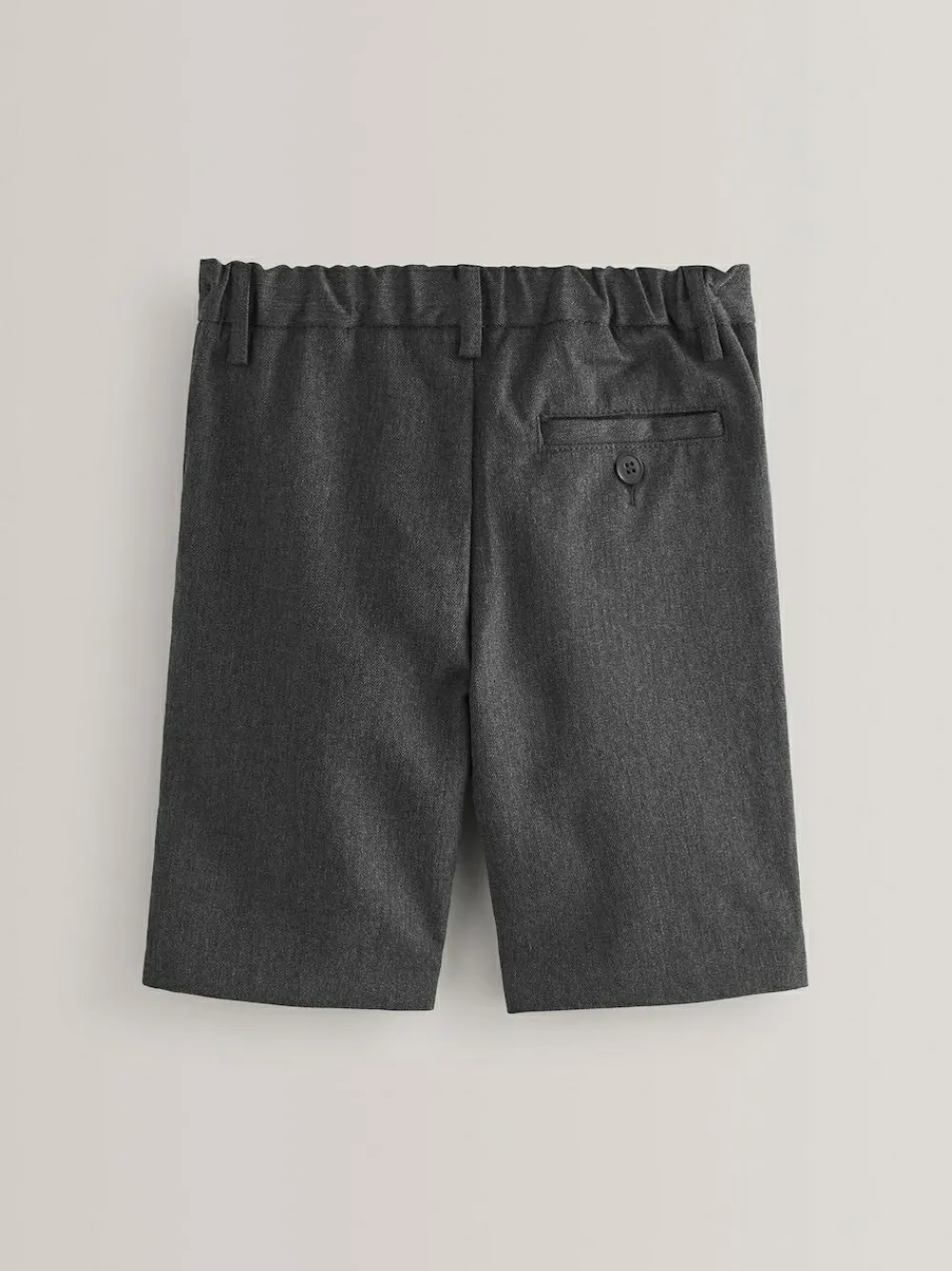 Next 2 Pack Flat Front School Shorts (3-14yrs) Grey