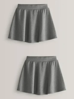 Next 2 Pack Pull-On Jersey Stretch School Skater Skirts (3-17yrs)^ Shorts & Skirts