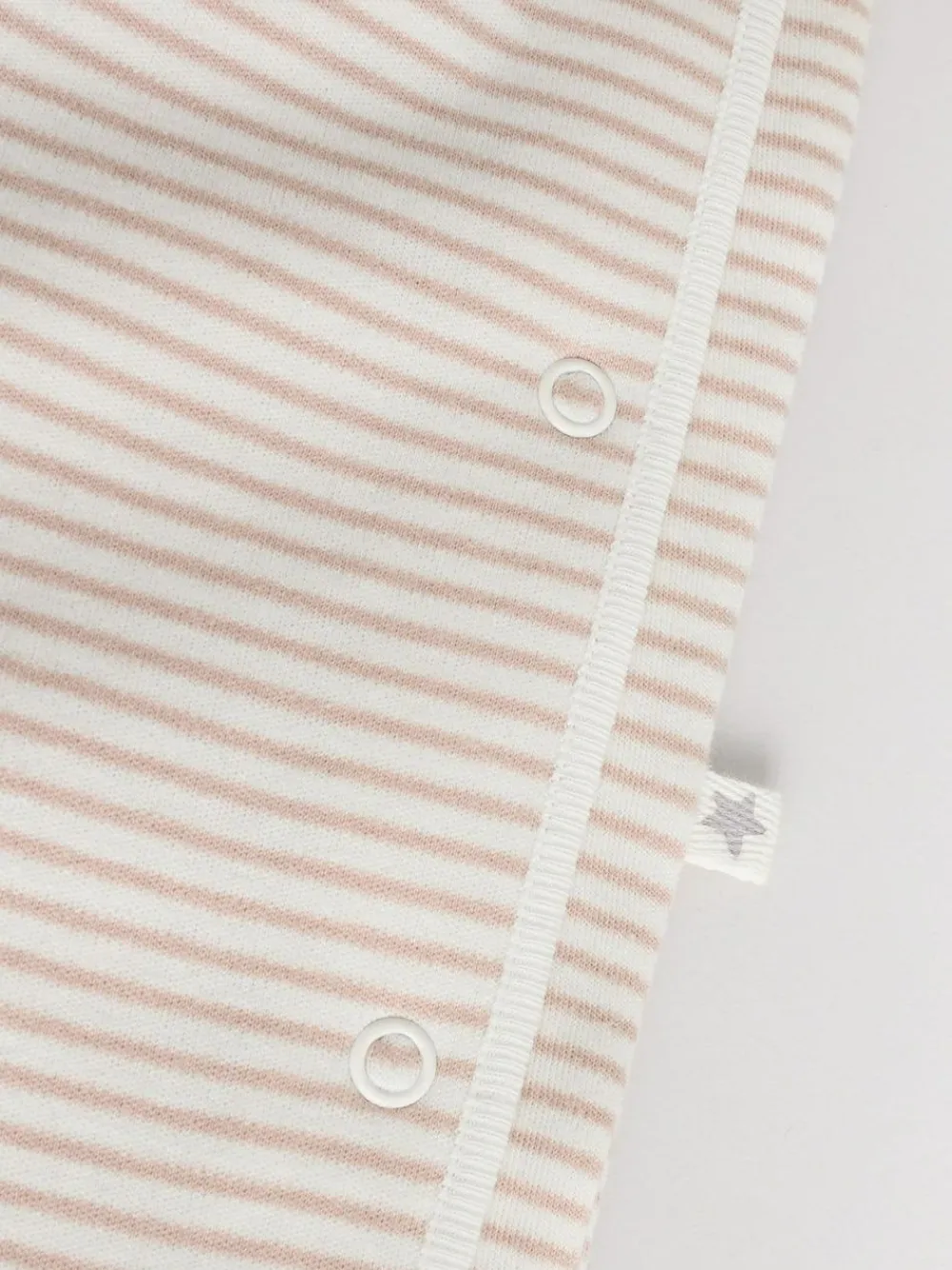 Online Next Grey 3 Pack Zebra 100% Cotton Baby Sleepsuits (0-2yrs)