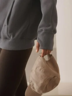 Clearance Next Grey Active Longline Overhead Seam Detail Supersoft Hoodie with Pockets