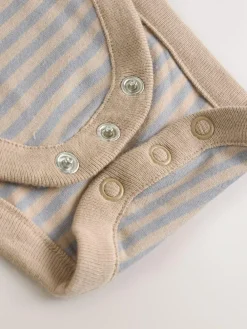 Outlet Next Grey Baby Jersey Quilted Dungarees and Bodysuit Set (0mths-2yrs)