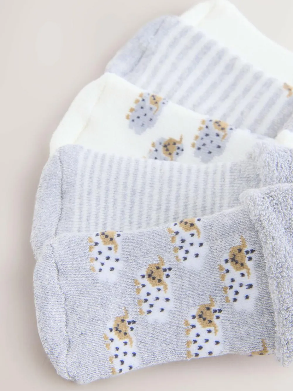 Hot Next Baby Socks 5 Pack (0mths-2yrs) Grey