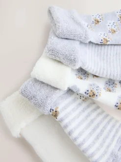 Hot Next Baby Socks 5 Pack (0mths-2yrs) Grey