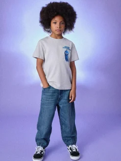 Discount Next KPOP Demon Hunters T-Shirt (6-16yrs) Grey Back Print