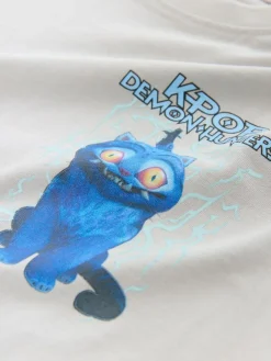 Discount Next KPOP Demon Hunters T-Shirt (6-16yrs) Grey Back Print