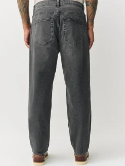 Next Grey Barrel Fit Classic Stretch Jeans