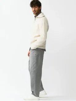 New Next Barrel Fit Vintage Wash Denim Jeans Grey