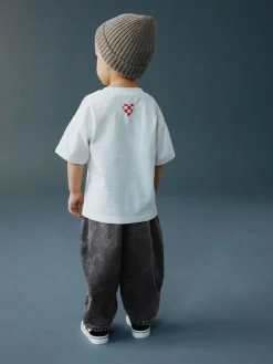 New Next Barrel Jeans (3mths-7yrs) Grey