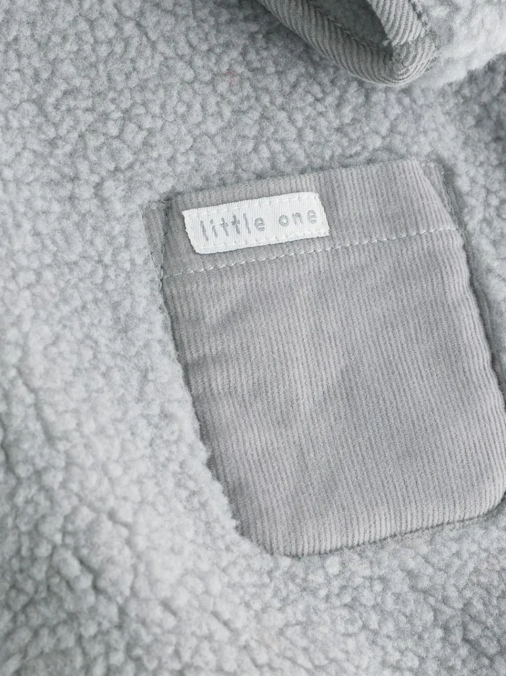 Outlet Next Grey Bear Cosy Borg Fleece Baby Jacket