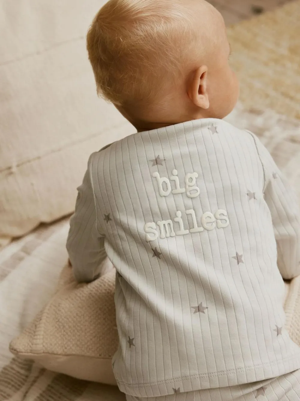 New Next Grey Big Smiles Baby Top and Leggings Set (0mths-2yrs) (0mths-2yrs)