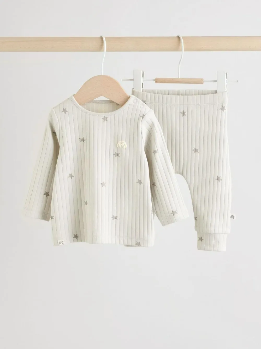 New Next Grey Big Smiles Baby Top and Leggings Set (0mths-2yrs) (0mths-2yrs)