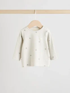 New Next Grey Big Smiles Baby Top and Leggings Set (0mths-2yrs) (0mths-2yrs)