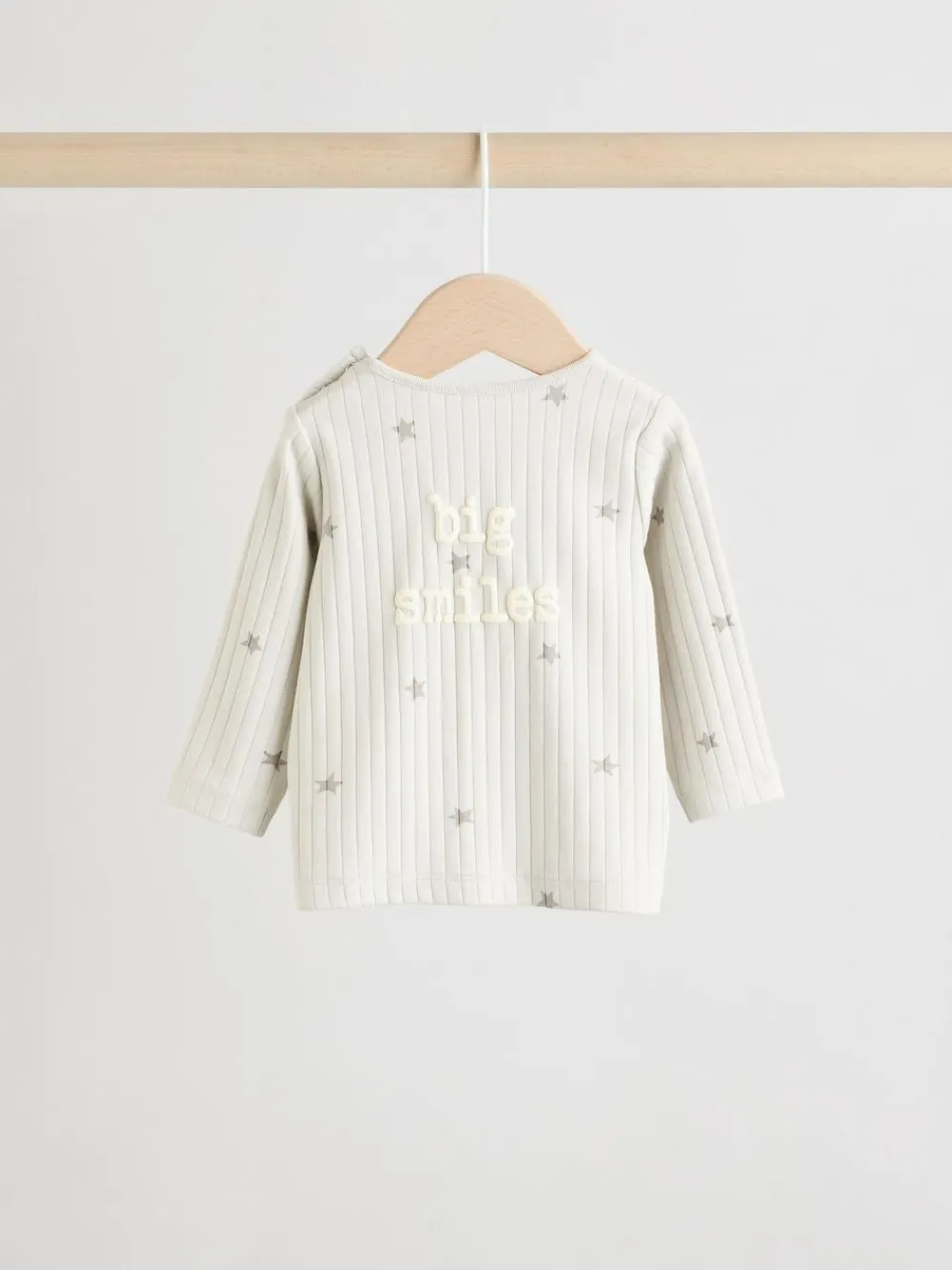 New Next Grey Big Smiles Baby Top and Leggings Set (0mths-2yrs) (0mths-2yrs)