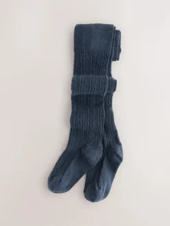 Next Cotton Rich Cable Tights 5 Pack^ Socks & Tights|Socks & Tights