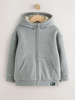 Next Borg Fleece Zip Through Hoodie (3-16yrs)^BOY Sweatshirts & Hoodies
