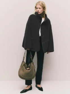 Outlet Next Borg Reversible Jacket Grey