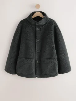 Outlet Next Borg Reversible Jacket Grey