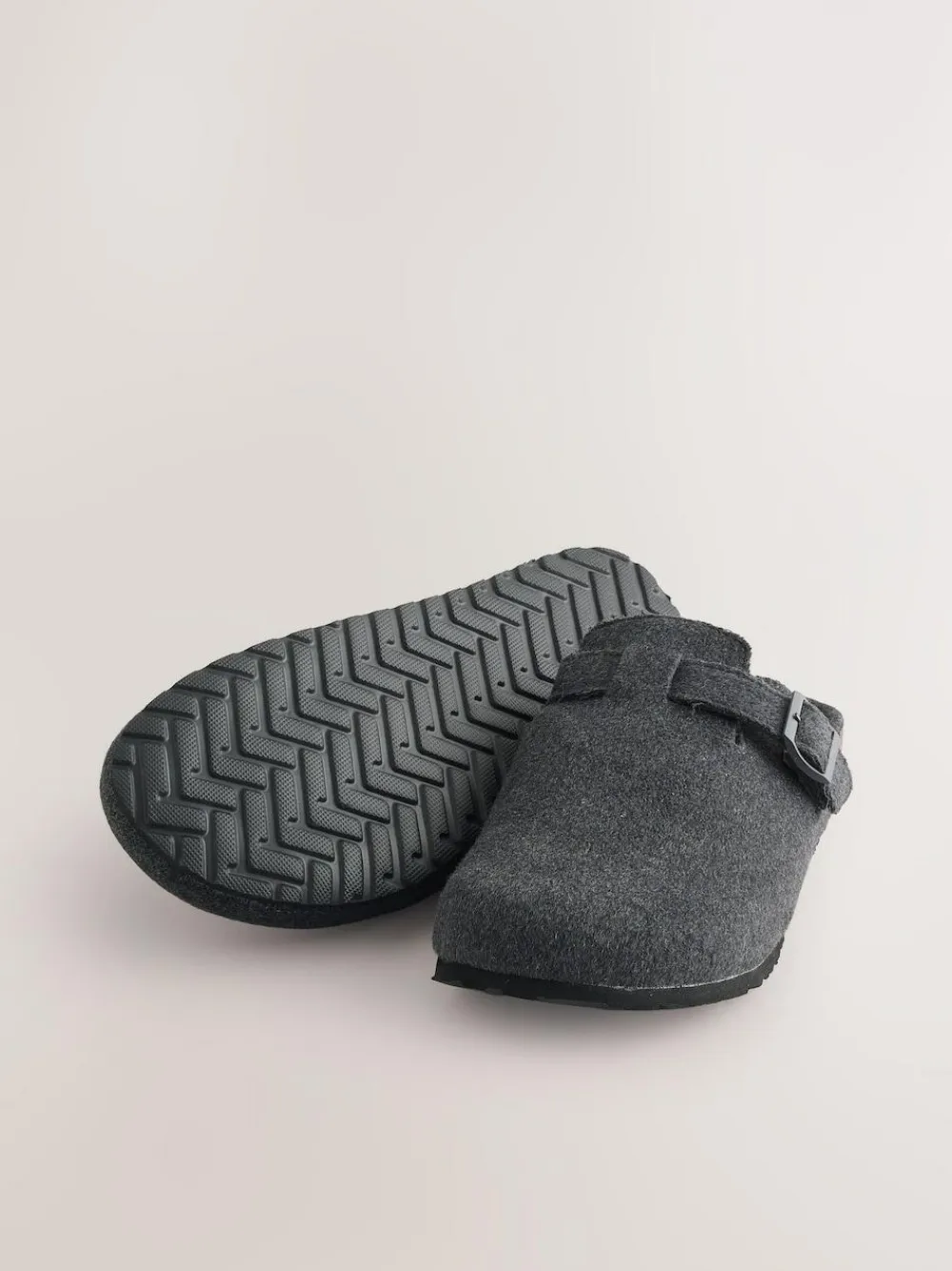 Next Grey Buckle Mule Slippers^ Slippers|Slippers