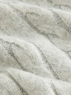 Next Grey Cable Knit Crew Neck Jumper (3-16yrs)