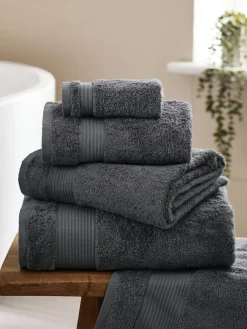 Next Grey Charcoal Egyptian Cotton Towel^ Towels & Bathmats